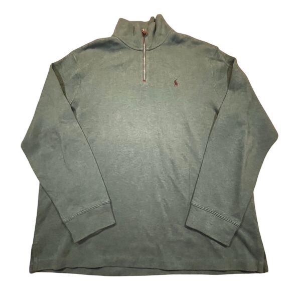 Polo by Ralph Lauren Other - Polo Ralph Lauren Mens XL Hunter Green 1/4 Zip Pullover Sweater Classic Logo
